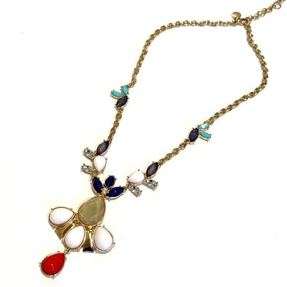 LEE ANGEL for NEIMAN MARCUS | Primary Color Pop Gold Statement Necklace | NWT - Picture 5 of 6